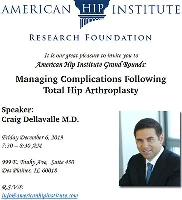 The American Hip Foundations is honored to host grand rounds with guest speaker